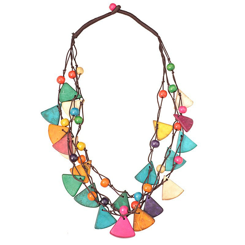 Bohemian Vintage Multi-Layered Necklace with Pendant