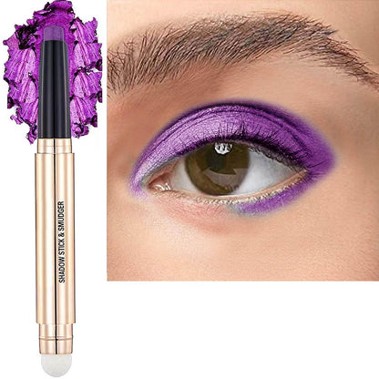 TWLBXMG Purple Eyeshadow Stick Eye Makeup Cream Smooth Shimmer Eyeshadow Pencil Primer Glitter Dark Light Matte Single base Crayon Primer Palette Eyeliner Hypoallergenic Waterproof Long Lasting