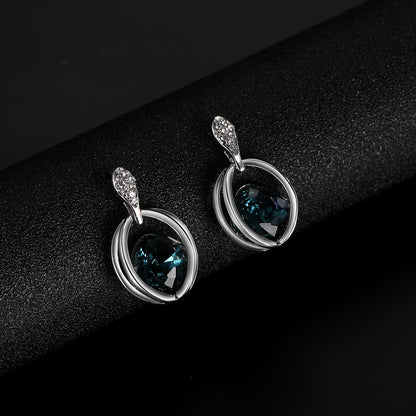 Crystal Jewelry Set for Bride: Necklace & Earrings