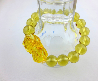 Pixiu Bracelet - Glass Bead and Evil Avoidance Design