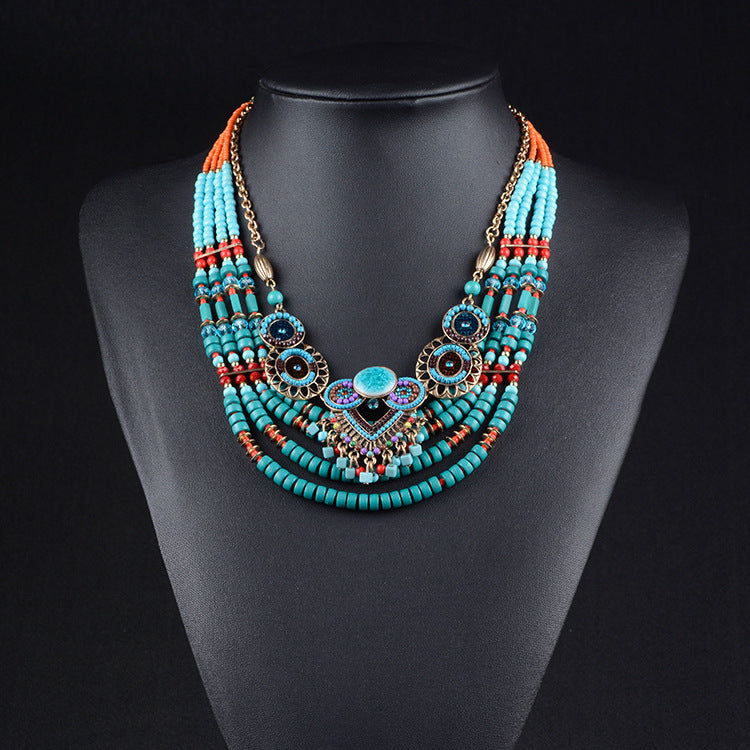 Fashionable Ethnic Style Statement Necklace - New 15 Styles