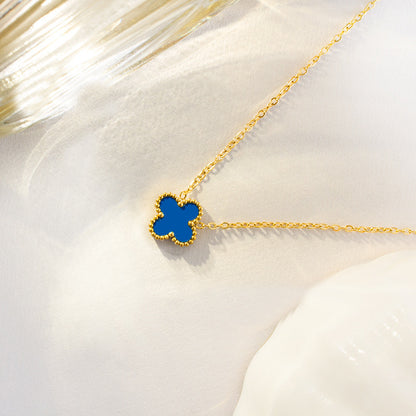 High-End Four Leaf Clover Bracelet in Titanium Steel