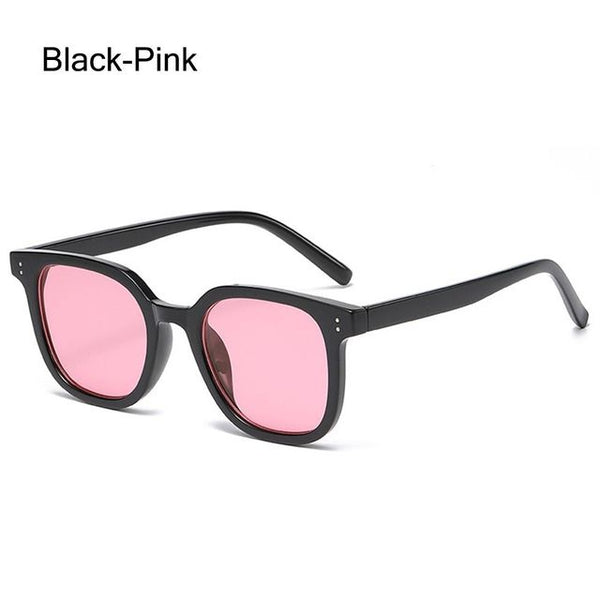 No Makeup Gradient Blush Square UV400 Protective Sunglasses