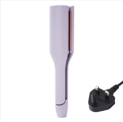 French Deep V Hair Curler – 32MM Big Wave & Water Ripple Curling Iron
