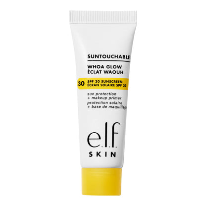 e.l.f. SKIN Suntouchable Whoa Glow SPF 30 Mini Sunscreen & Makeup Primer For A Glowy Finish Made With Hyaluronic Acid Vegan & Cruelty-Free Sunbeam