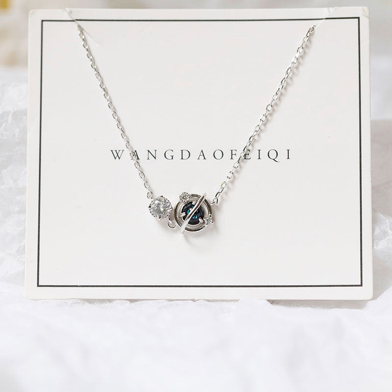 S925 Silver Cosmic Starry Sky Planet Bracelet for Women
