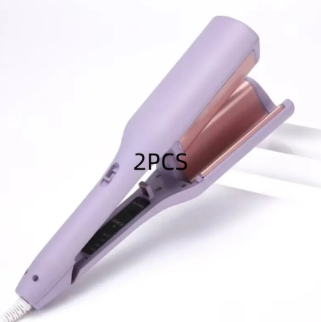 French Deep V Hair Curler – 32MM Big Wave & Water Ripple Curling Iron