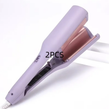 French Deep V Hair Curler – 32MM Big Wave & Water Ripple Curling Iron
