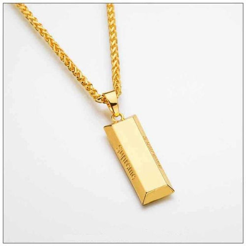 Kris Wu Style Men's Bold Necklace with Gun Pendant