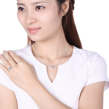 Natural Blue Moonstone 925 Sterling Silver Ring