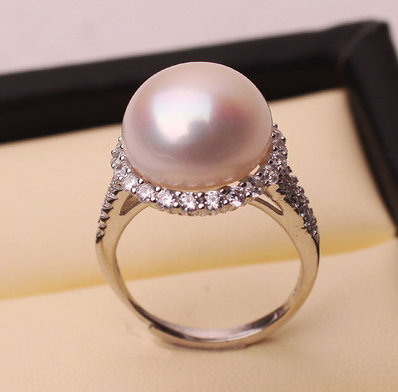 Natural Freshwater Pearl Ring for Women, S925 Silver