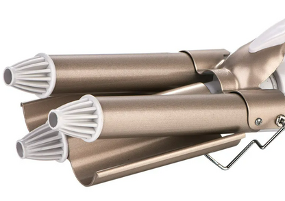 Ceramic Glaze Egg Roll Three Stick Curling Iron