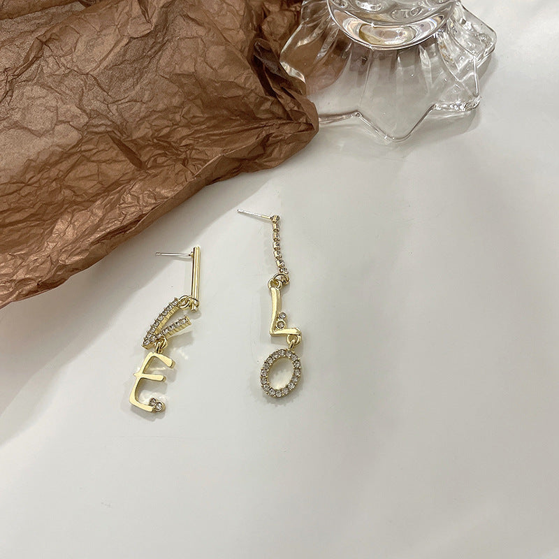 Korean Style LOVE S925 Silver Long Tassel Pearl Earrings