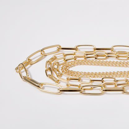 Layered Chain Necklace - Vintage Punk Style for Women