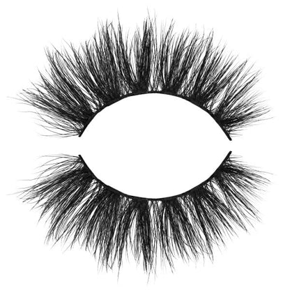 Juvias Place Nubian Eyelashes Cleopatra - Eyelash Extension for Day or Night Use Vegan Mink Lashes Cruelty-Free Fluffy Lashes Reusable Adhesive Eyelashes Matte Black Mink Eyelashes Natural Look