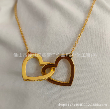 S925 Sterling Silver Heart Pendant Necklace with Zirconia