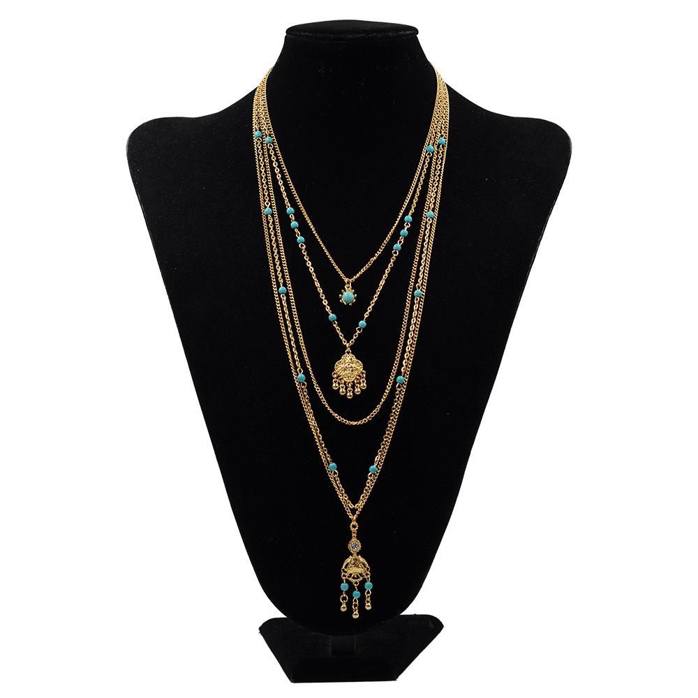 Trendy Bohemian Multi-Layer Beaded Necklace for Women