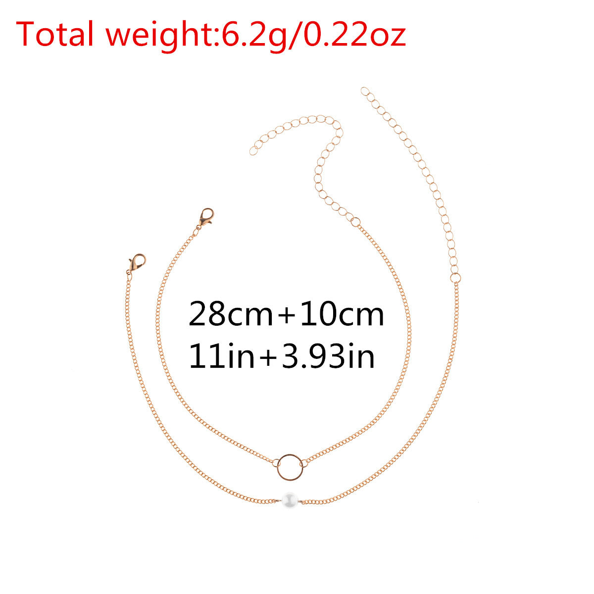 Fashionable Minimalist Multi-Layer Pearl Necklace Set