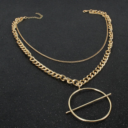 Fashionable Retro Ethnic Style Layered Necklace