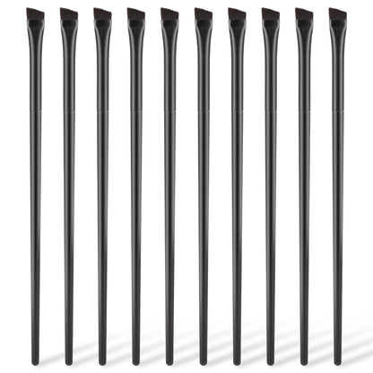 Molain 10Pcs Angled Eyebrow Brushes Eyeliner Makeup Brush Fine Angled Eyebrow Tint Brush Ultra Thin Angled Eyeliner Eyeshadow Eyebrow Brush Applicator for Women Girl (Eyeliner Brush)