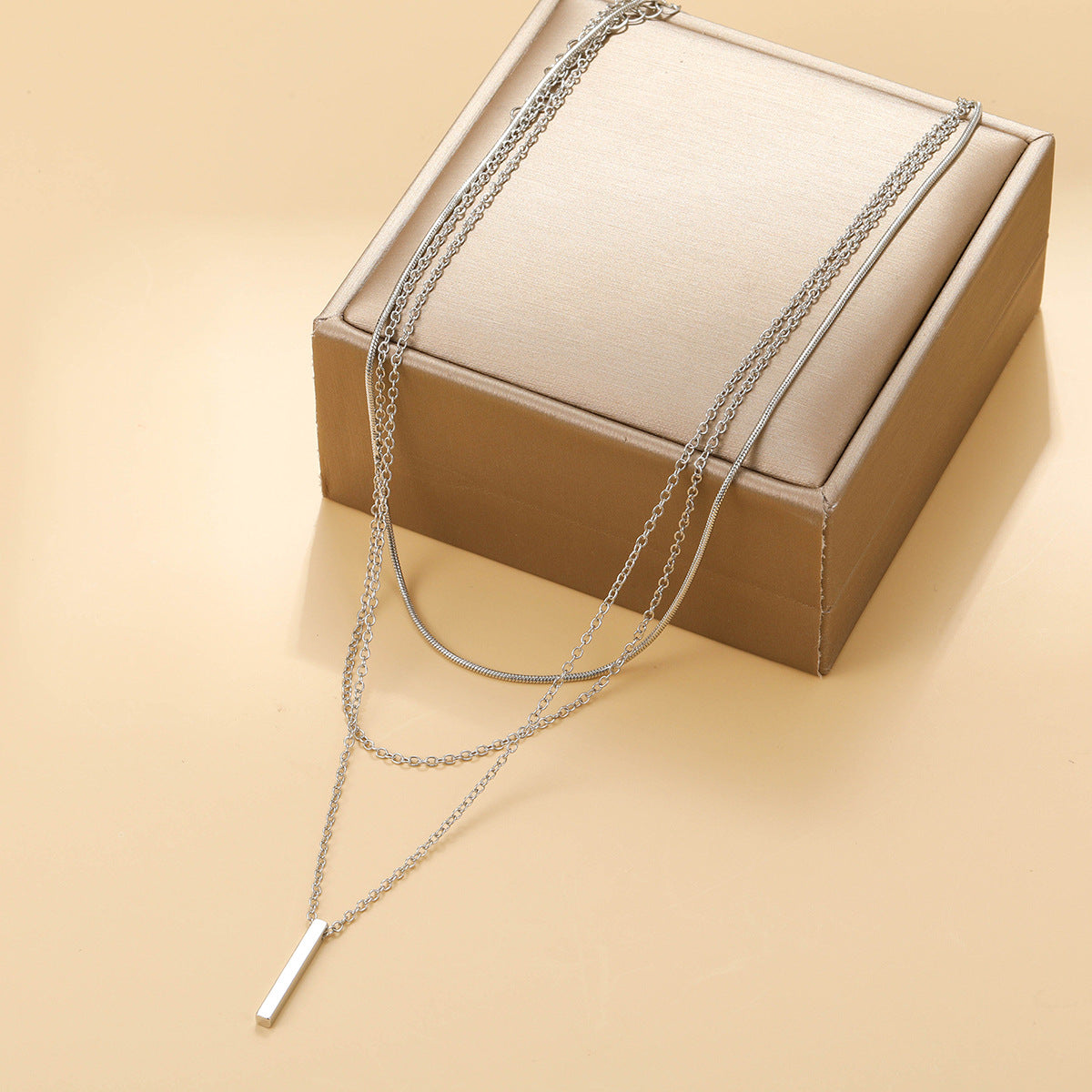 Minimalist Layered Pendant Necklace for Women