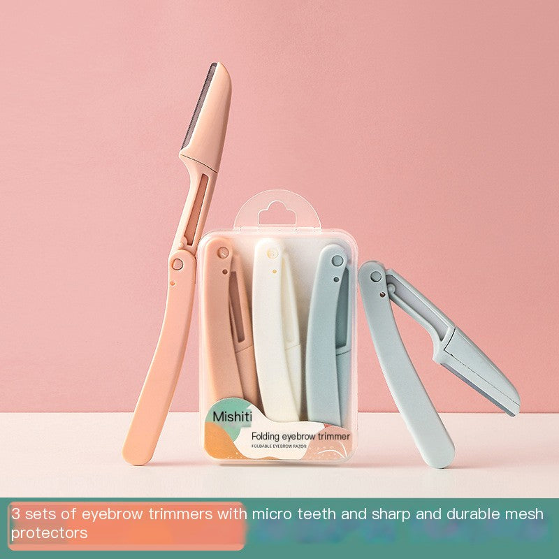 Mini Manual Folding Eyebrow Razor for Beginners
