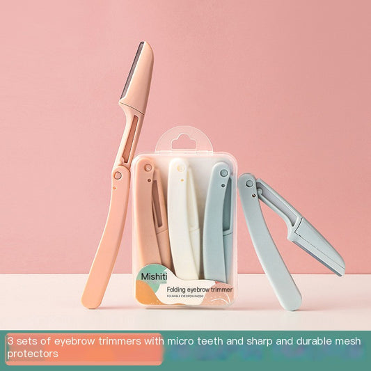 Mini Manual Folding Eyebrow Razor for Beginners