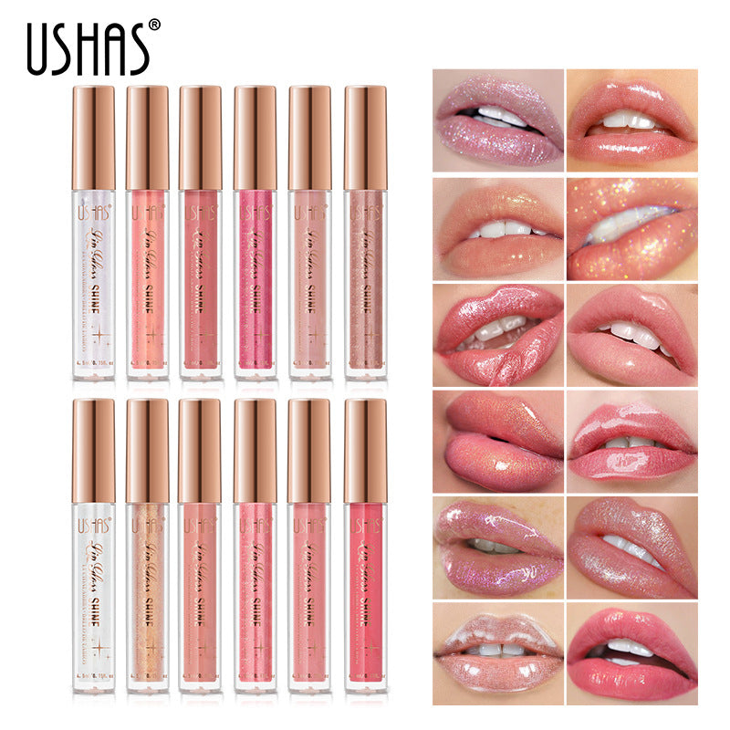 USHAS Cross-Border Hot Selling Shimmer Lip Gloss