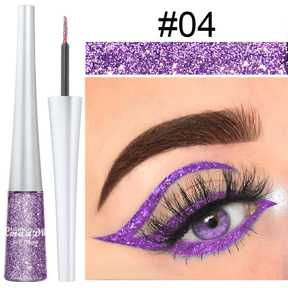 16 Colors Waterproof Glitter Eyeliner for Halloween Makeup