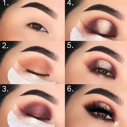 Half-Moon Shape Eyeshadow Patches for Makeup Residue