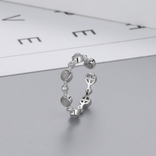 S925 Silver Opal Ring for Women