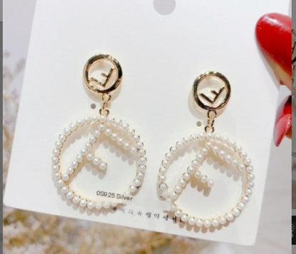 Elegant Long S925 Silver Pearl Earrings for Women
