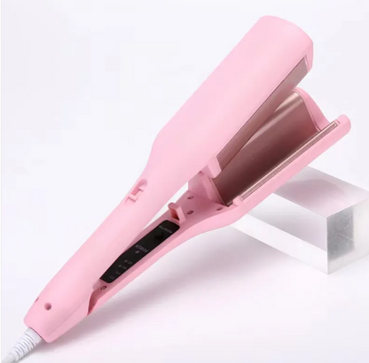 French Deep V Hair Curler – 32MM Big Wave & Water Ripple Curling Iron