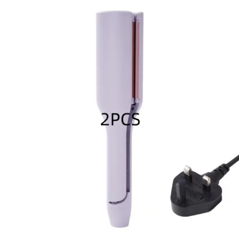 French Deep V Hair Curler – 32MM Big Wave & Water Ripple Curling Iron