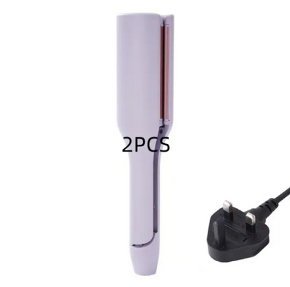 French Deep V Hair Curler – 32MM Big Wave & Water Ripple Curling Iron