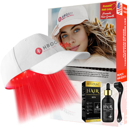 Laser Cap for Hair Regrowth Laser Hair Growth Cap Unisex Hair Loss Treatments for Men & Women Red Light Therapy for Hair Growth Laser Therapy Cap Hair Growth Set