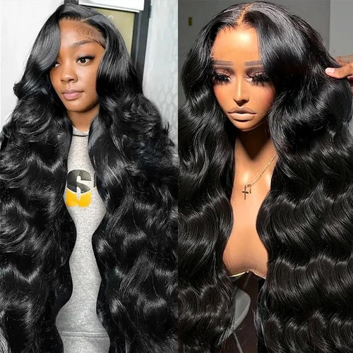 RuiFei Body Wave Lace Front Wigs Human Hair Pre Plucked 13x4 HD Lace Frontal Wigs Human Hair 180 Density Glueless Wigs Human Hair with Baby Hair for Women 30 Inch