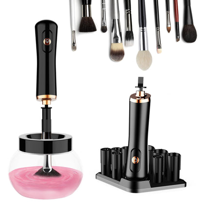 Makeup Brush Cleaner and Dryer MachineFast Electric Makeup Brush Cleaner Machine Automatic Brush Cleaner SpinnerDeep Cosmetic Brush Spinner for Brushes，Suit for Most Makeup Brush Sizes