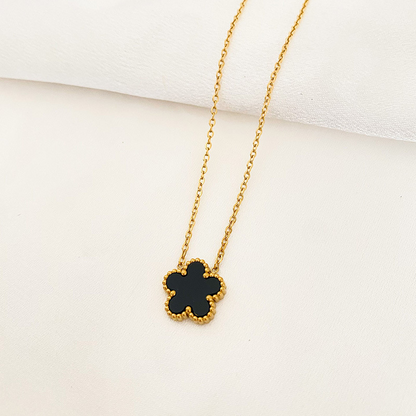 Five-Leaf Flower Pendant Necklace, Earring & Bracelet Set for Women