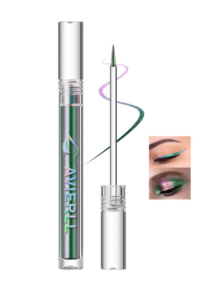 Easilydays Liquid Thin Eyeliner Pencil Long-Lasting Waterproof Eyeliner Pen Chameleon Multichrome Eyeliner Quick-drying Transfer-Proof Smudge-Proof Eyeliner & Lipliner Shimmer Eyeshadow Makeup (02)