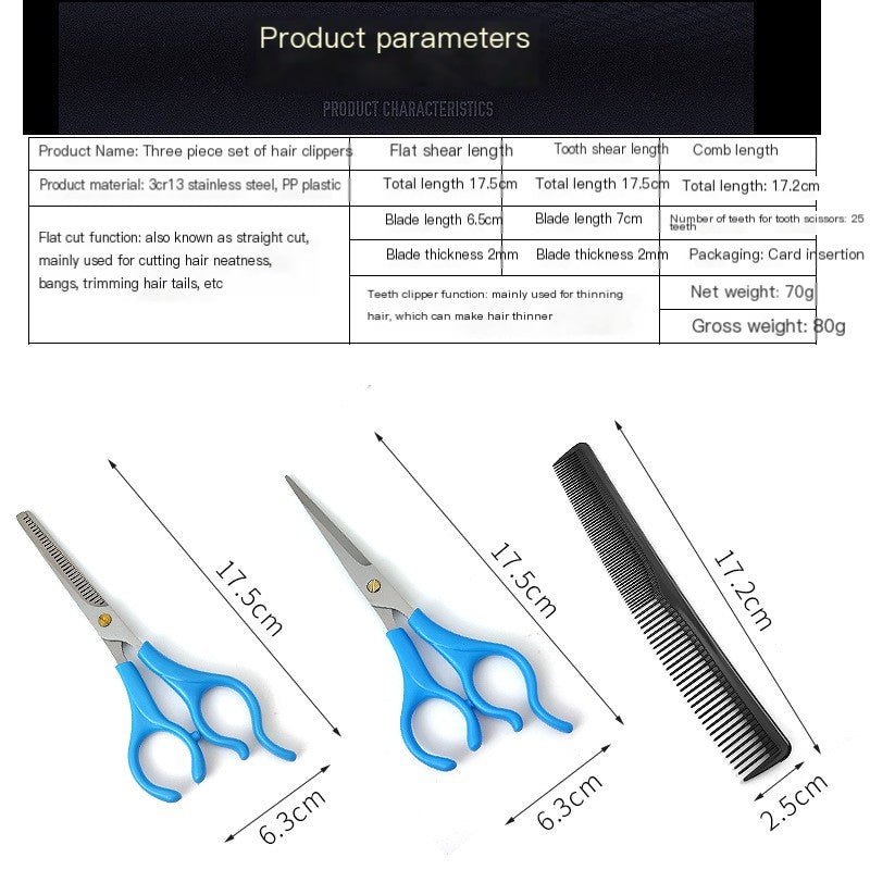 Kids Haircut Scissors Set with Comb for Pets and Babies