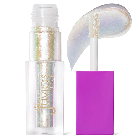 Juvias Place Culture Duochrome Liquid Eyeshadow - Liquid Eye Makeup for Glitter & Shine Multi-colored Glitter Liquid Eyeshadow Sparkly Makeup for Eyes Womens Glitter Makeup Kit Addition (Fula)