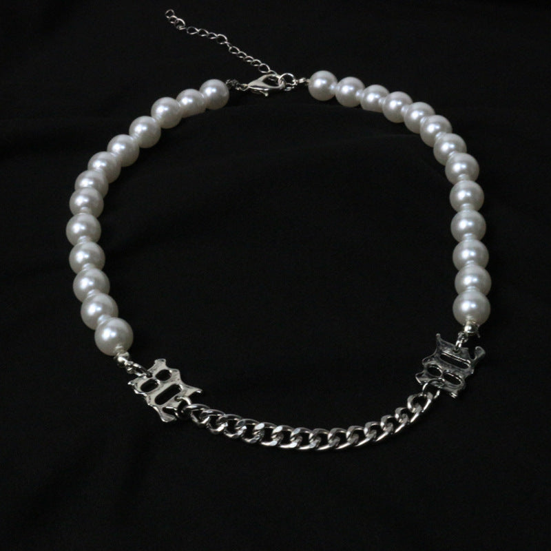 Pearl Chain Layered Necklace for Women (Trendy Style)