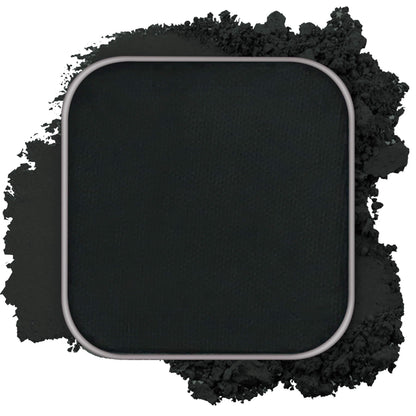 Fillwie Magnetic Single Matte Eyeshadow with Metal Pan Eyeliner Powder for Cat Eye Smoky Makeup Eyeshadow Refill Black Pan for DIY Empty Magnetic Palette (Midnight Noir)