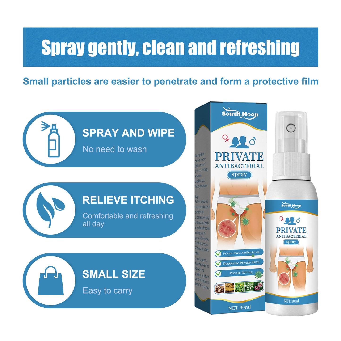 Inner Thigh Moisturizing Skin Care Spray 30ml