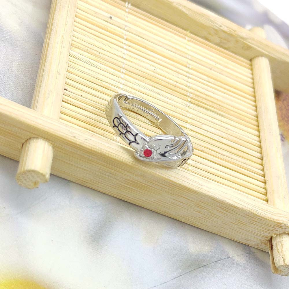 Geometric Circular Alloy Ring Jewelry