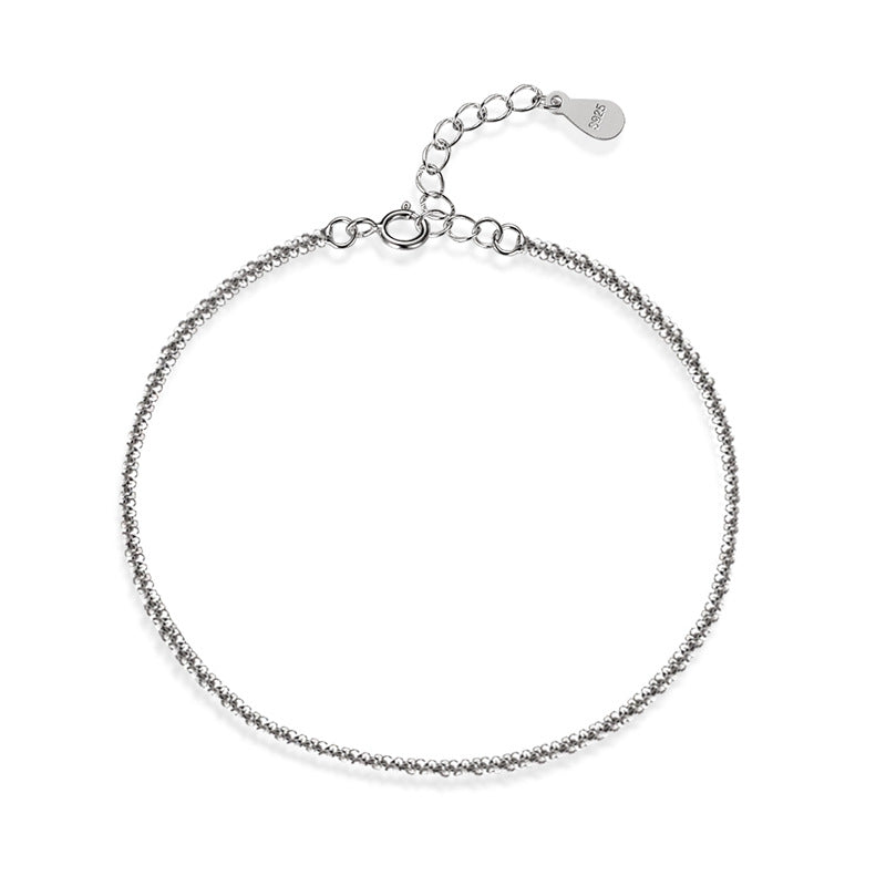 Starry Sky Flower Bracelet for Women - Silver Plated