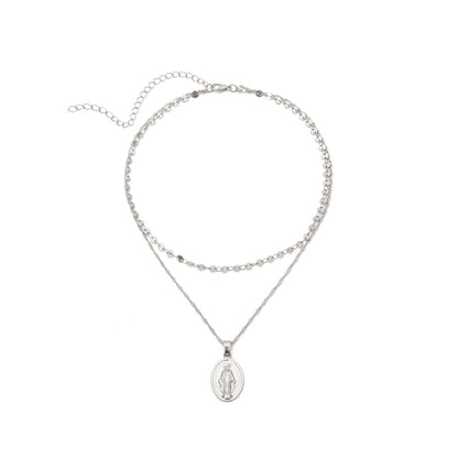 Exaggerated Double-Layer Handmade Pendant Necklace