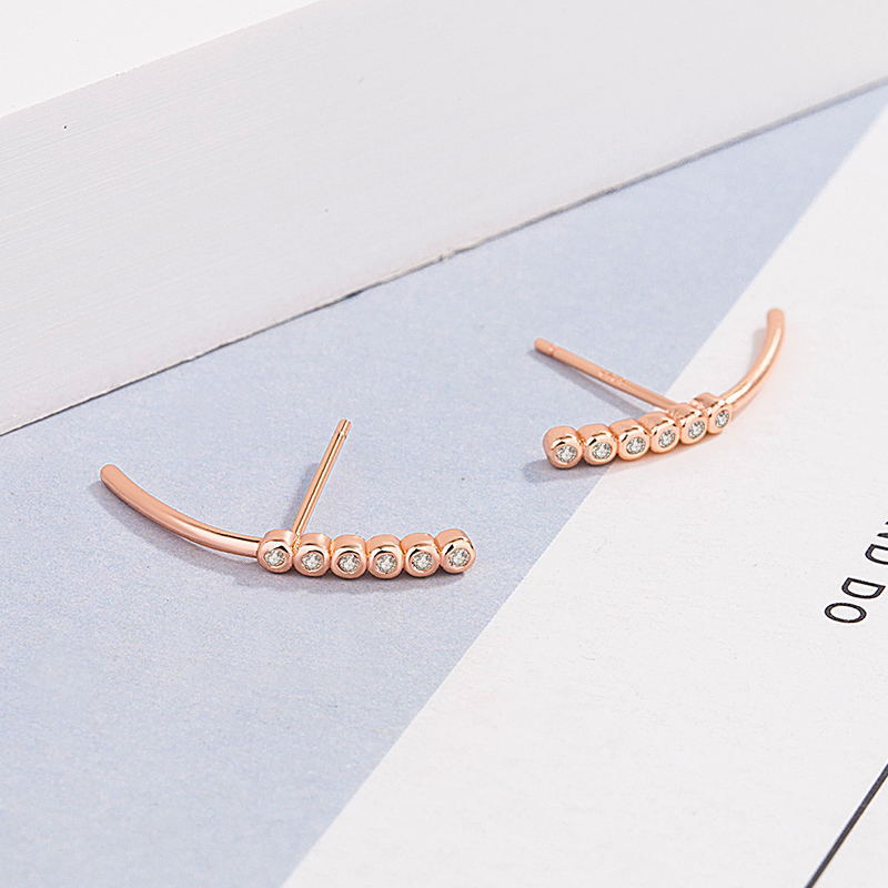 Silver Needle Jewelry Earrings