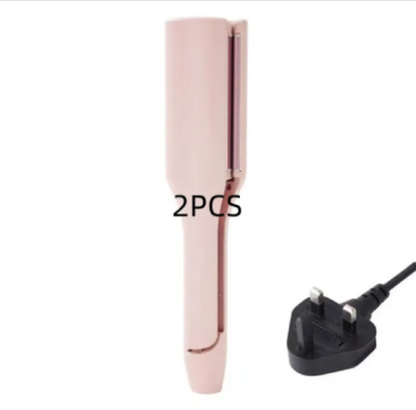 French Deep V Hair Curler – 32MM Big Wave & Water Ripple Curling Iron